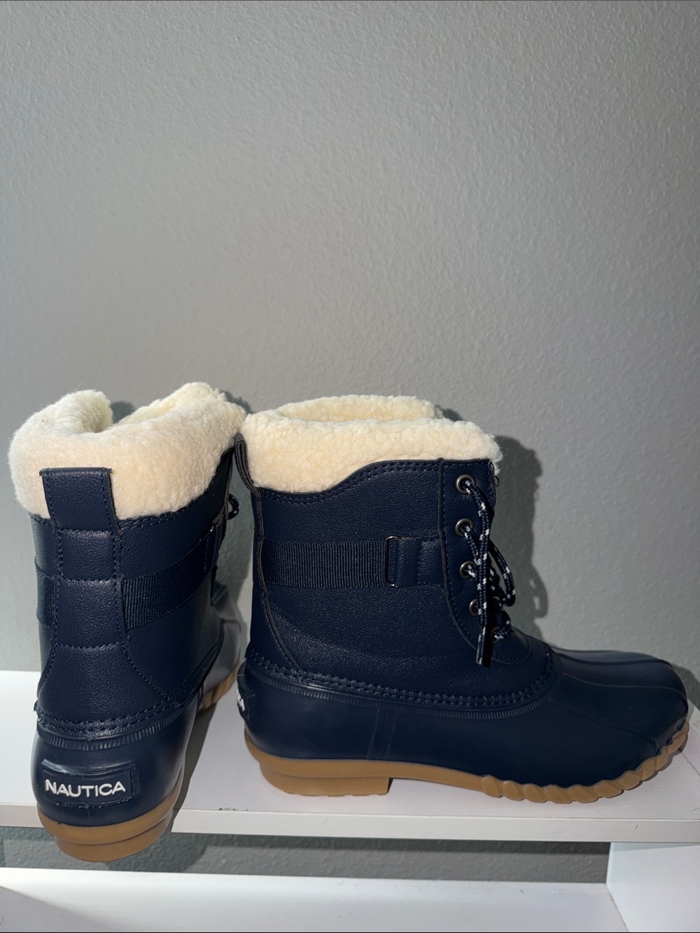 Nautica Women’s Navy Blue Winter Boots S 10